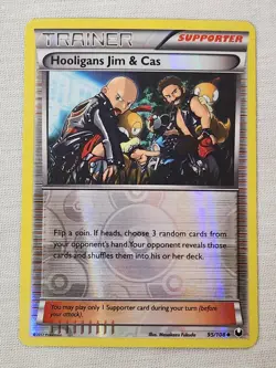 NM Hooligans Jim & Cas - Reverse Holo 95/108 Dark Explorers Pokemon TCG - Image 1