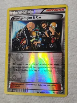 NM Hooligans Jim & Cas - Reverse Holo 95/108 Dark Explorers Pokemon TCG - Image 2