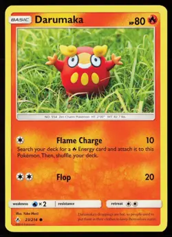 Darumaka (Yuka Morii Clay) 23/214 Regular Pokemon TCG SM - Unbroken Bonds LP - Image 1