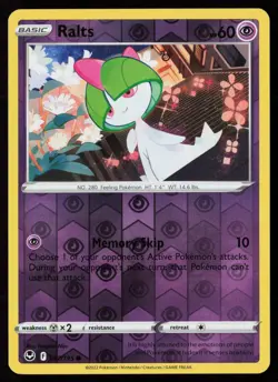 Ralts 067/195 Reverse Holo Pokemon TCG SWSH12: Silver Tempest NM - Image 1