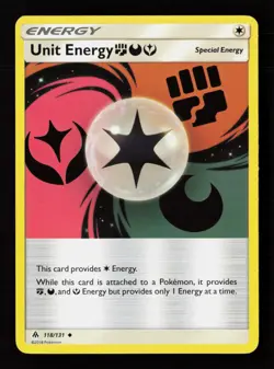 Unit Energy FDY 118/131 Normal Pokemon TCG SM - Forbidden Light MP - Image 1