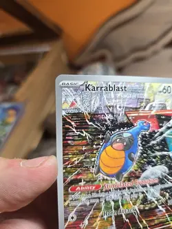 Pokemon TCG Karrablast 094/086 Illustration Rare Holo Sv: Black Bolt English NM - Image 4