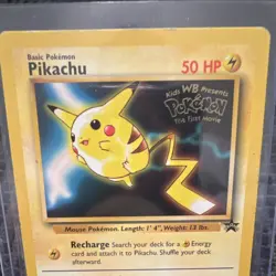 Pokemon Pikachu Kids WB First Movie Promo Regular 04/53 50 HP 1999 - Image 3