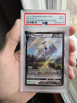 PSA 9 Pokemon Arceus V SWSH204 Sword & Shield Promo Holo English 2022 CLEAN! - Image 1