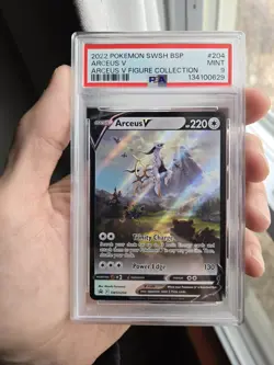 PSA 9 Pokemon Arceus V SWSH204 Sword & Shield Promo Holo English 2022 CLEAN! - Image 2