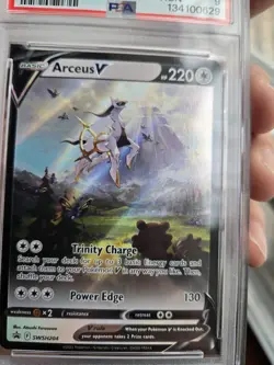 PSA 9 Pokemon Arceus V SWSH204 Sword & Shield Promo Holo English 2022 CLEAN! - Image 4