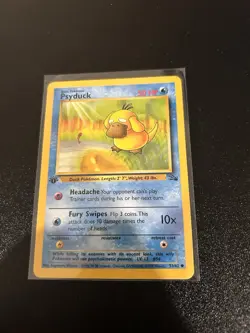 Psyduck 53/62 1st Edition Fossil Pokemon TCG Regular - Image 1