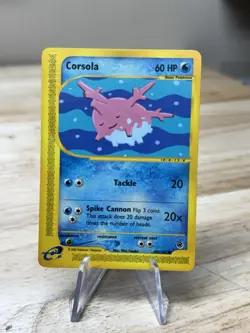 Pokemon TCG - Corsola 102/165 Expedition Base Set Vintage E-Reader - Image 1