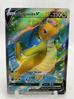 Dragonite V (Full Art) 076/078 Pokemon GO Holo - Image 1