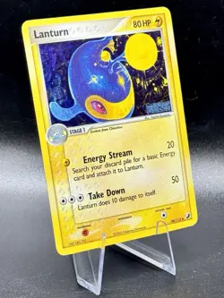 Lanturn 40/115 Stamped Pokemon EX Unseen Forces 2005 Vintage Reverse Holo LP/MP - Image 1