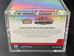 Pokemon SV8.5 Prismatic Evolutions Sealed Booster Bundle Display W/Acrylic Case - Image 3
