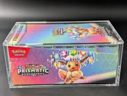 Pokemon SV8.5 Prismatic Evolutions Sealed Booster Bundle Display W/Acrylic Case - Image 4