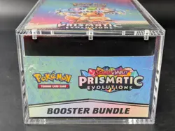 Pokemon SV8.5 Prismatic Evolutions Sealed Booster Bundle Display W/Acrylic Case - Image 5
