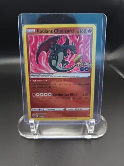 Radiant Charizard 011/078 Pokemon GO Holo NM - Image 1
