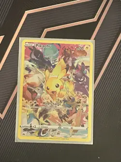 Pokemon Pikachu Secret Rare Holo 160/159 Crown Zenith 70 HP Wild Charge English - Image 1