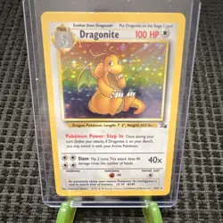 Pokemon Dragonite Fossil Set Holo Rare 4/62 Stage 2 100 HP 1999 English - Image 1
