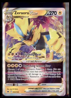 Pokemon Zeraora VSTAR 055/159 Crown Zenith - Image 1
