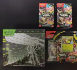 Pokemon Perfect Order Lot 1 ETB + 2 Booster Bundles + 3PK Blister Chikorita - Image 2