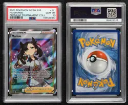 Marnie (Premium Tournament Collection) Pokemon Sword & Shield Black Star PSA 10 - Image 3