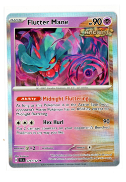 Pokemon TCG Flutter Mane 078/162 - Reverse Holo Rare - Temporal Forces - NM - MT - Image 1