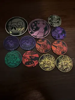 Rare Pokemon Collective Coins Set Of 12 Including Mega Rayquaza Mew Mewtwo Etc.! - Image 1