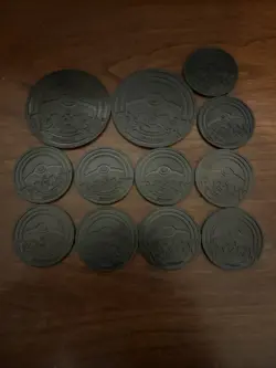Rare Pokemon Collective Coins Set Of 12 Including Mega Rayquaza Mew Mewtwo Etc.! - Image 2