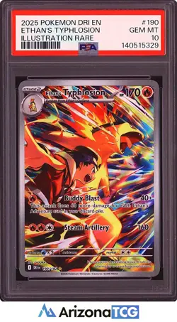 Pokemon 2025 Ethan's Typhlosion 190/182 IR Destined Rivals GEM MINT PSA 10 - Image 1