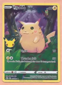 Pokemon TCG SWSH Celebrations - Pikachu FA #005/025 / Holo Rare - Image 1