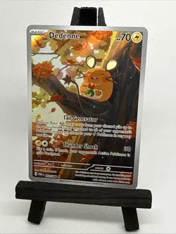 Pokemon TCG Dedenne 093/088 Secret Rare Full Art Holo NM - Image 1