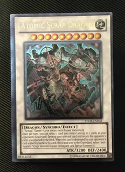 Yugioh Atomic Scrap Dragon Ultimate Rare - STOR-EN043 - Image 1