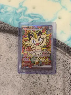 Pokemon Meowth ex Full Art Holo EX 170 HP Cat Card 121/088 English (VERY MINT) - Image 1
