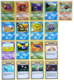 Pokemon TCG - Vintage WOTC - Fossil Complete Common Set (17 Cards) - NM-LP - Image 1