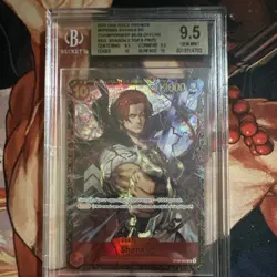 Shanks OP09-004 SR 2025 Top 8 Prize Card BGS 9.5 - Image 1