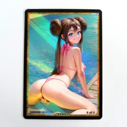 ROSA Waifu Anime Card LIMITED 1/1 Custom TCG Holo Goddess Story ACG T14617 - Image 1