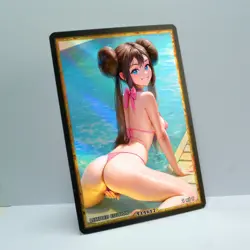 ROSA Waifu Anime Card LIMITED 1/1 Custom TCG Holo Goddess Story ACG T14617 - Image 2
