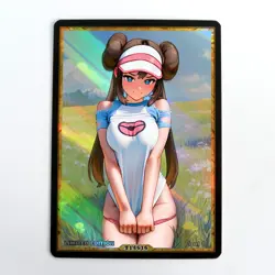 ROSA Waifu Anime Card LIMITED 1/1 Custom TCG Holo Goddess Story ACG T14616 - Image 1
