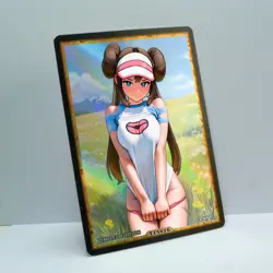 ROSA Waifu Anime Card LIMITED 1/1 Custom TCG Holo Goddess Story ACG T14616 - Image 2