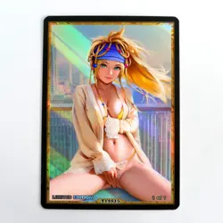RIKKU Waifu Anime Card LIMITED 1/1 Custom TCG Holo Goddess Story ACG T14615 - Image 1