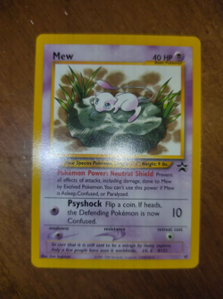 Pokemon Mew Card 47 Promo Black Star Wizards of the Coast Near Mint - Image 1