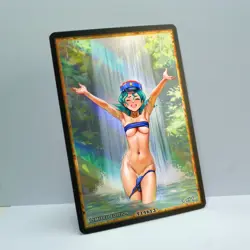 OFFICER JENNY Waifu Anime Card LIMITED 1/1 Custom TCG Holo T14613 - Image 2