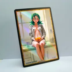 OFFICER JENNY Waifu Anime Card LIMITED 1/1 Custom TCG Holo T14612 - Image 2