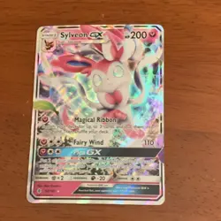 Pokemon Sylveon GX Guardians Rising 92/145 Ultra Rare Full Art Holo 200 HP Card - Image 1