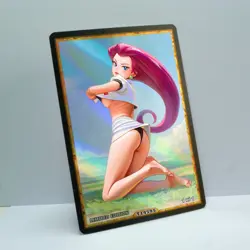 JESSIE Waifu Anime Card LIMITED 1/1 Custom TCG Holo Goddess Story ACG T14595 - Image 2