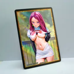 JESSIE Waifu Anime Card LIMITED 1/1 Custom TCG Holo Goddess Story ACG T14594 - Image 2