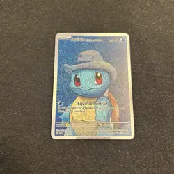 Squirtle with Grey Felt Hat Fan Art Card Collectible/Gift/Display - Image 1