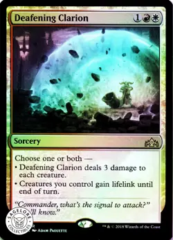 Deafening Clarion - Foil - Guilds of Ravnica - 165 NM - Image 1