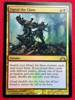 MTG Foil 1X Signal the Clans X1 Gatecrash Magic - SP/NM - Image 1