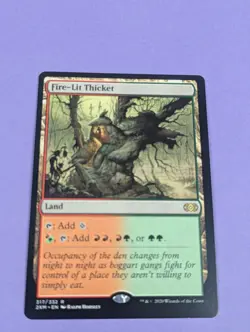 MTG Magic: Double Masters: Fire-Lit Thicket #317/332 Rare - NM - Image 1