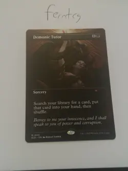 Magic the Gathering Demonic Tutor Mythic Secret Lair NM Ships Same Day - Image 1