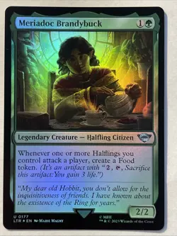 Meriadoc Brandybuck Foil (177) The Lord of the Rings: Tales of Middle-earth MTG - Image 1